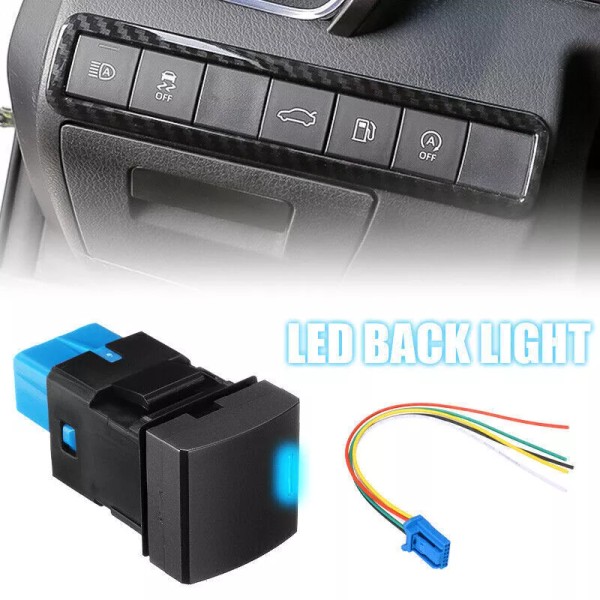 dreamrefit Blank Light LED Dashboard Dash Push Button Switch For