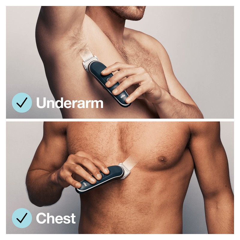 Braun Body Groomer 5, Manscape Tool For Men With SkinShield