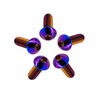 RISON Pack of 5 Titanium Rounded Head Screws with Hexagon