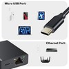 Micro USB to RJ45 Ethernet Adapter Compatible with Fire TV