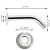 Shower Arm with Flange and Teflon Tape, Voolan 10'' Extension