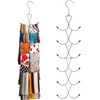 Lakymisy 12 Hanging Scarf Hanger, Multi Hanger, 360 Degree Rotation,