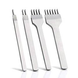 Zuoyou New Leather Craft Tool 4mm Hole Punches 1+2+4+6 Prong Lacing Stitching Punch Tool Kits Perforate Sew Tools