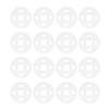 100Pcs Clear Resin Buttons 10Mm Invisible Snap Fasteners for Sewing