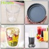 Hicello 18oz Cup with Lid Replacement Parts for Nutribullet 600W/900W