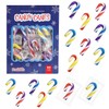 Fruidles Christmas 100-Pack Candy Canes Mini's Suckers, Multicolored Fruity Flavor,