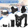 Bellanova Motorcycle Helmet Chin Mount with Extension J Hook Holder,