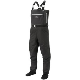 BASSDASH Men’s Lightweight Breathable Chest Wader Black Camo Stockingfoot for Fly Fishing Hunting FW11