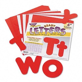 Ready Letters Casual Combo Set, Red, 4''h, 182/Set