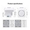 TWSOUL Bathroom Exhaust Fan, 8 inch Silent Bathroom Ceiling Ventilation
