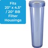 SpiroPure 20x4.5 Empty Refillable Filter Cartridges with Polyester Pads (Case