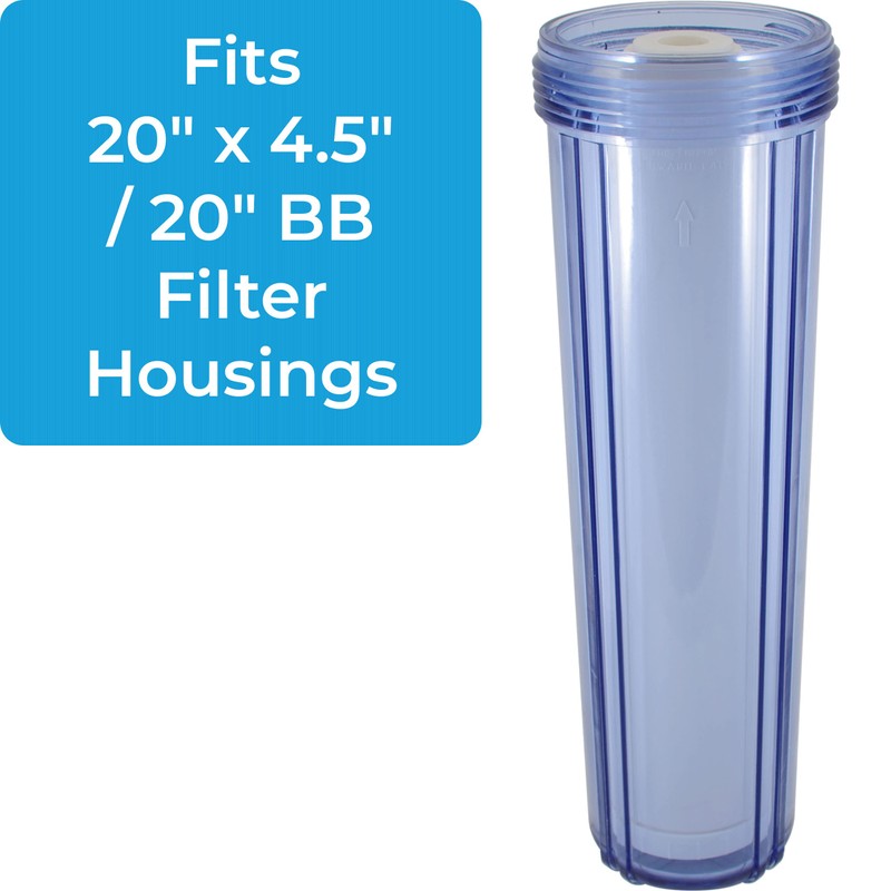 SpiroPure 20x4.5 Empty Refillable Filter Cartridges with Polyester Pads (Case