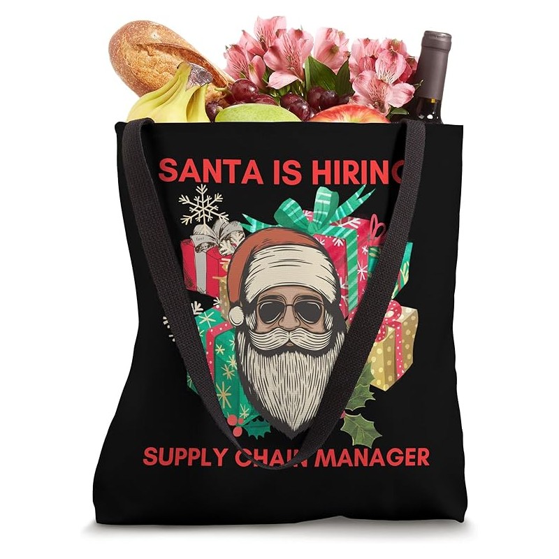 Santa is hiring supply chain manager, christmas supply chain Tote