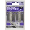 Hardware Essentials 853397 Light Narrow Door Hinges and Fixed Pin