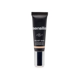 Sensilis - Velvet Skin Concealer, High Coverage, Long-Lasting Liquid Concealer and Filler with Hyaluronic Acid, Conceals Wrinkles and Reduces Impurities, Shade 01 Light - 7 ml