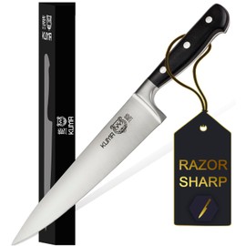 KUMA Multipurpose Chef Knife - 8 Inch Professional Sharp knife - Kitchen knife For Cutting, Chopping and Dicing With Incomparable Ergonomic Grip