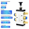 ERGAOBOY 3/8" BSP 5 Way Pneumatic Solenoid Valve with 2
