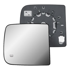Replacement Driver Left Side Door Towing Mirror Main Big Glass Flat Heated with Back Plate for RAM 1500 2500 3500 from 2010 to 2024