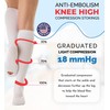 ITA-MED Anti-Embolic Knee Highs Stockings Light Compression Socks (18 mmHg)