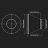10" to 8" Duct Reducer Round Reducer Duct Fitting Pipe