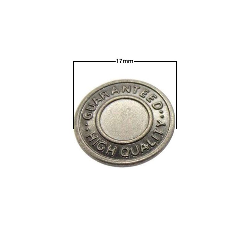 Trimming Shop Metal Jeans Buttons Tack Fasteners with Back Pin