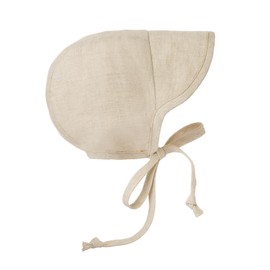 Baby Sun Hat UPF 50+ UV Brimmed Linen Bonnet Cotton-Lined for Boys Girls Child hat Baby Sunscreen Hat Swim hat L Size Flax Color