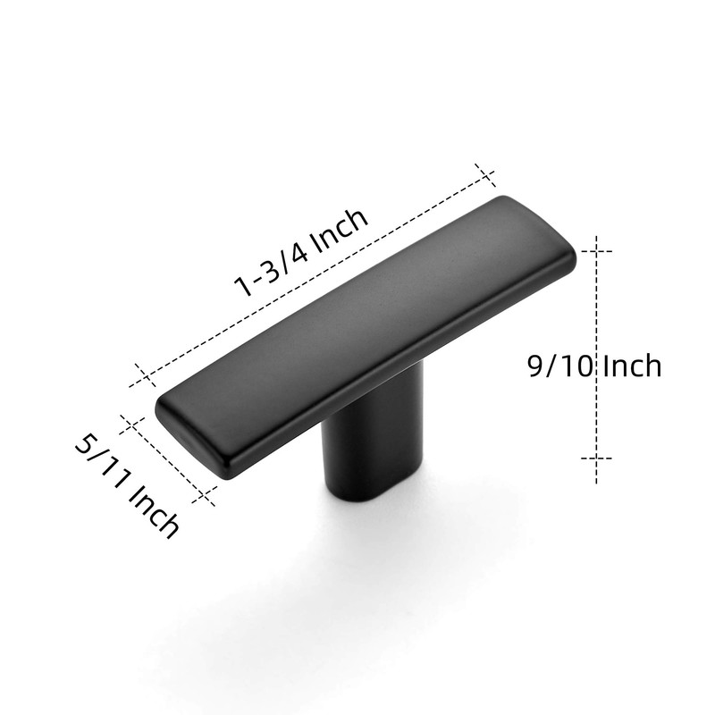 Ravinte 30 Pack 1-3/4 inch Curved Cabinet Pulls Matte Black