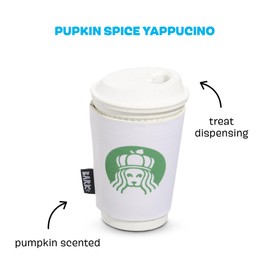 Barkbox Pupkin Spice Latte Plush Dog Toy – Plush Dog Toys – Puppy and Pet Toys for Medium to Large Dogs