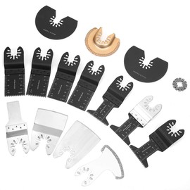 Oscillating Saw Blades Set of 15 Multi-tool Carbide Oscillating Tools Accessories for Bosch, Fein, Makita etc.