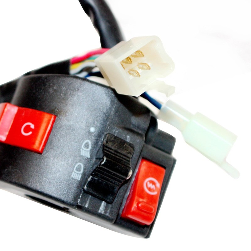 MAX COOL Motorcycle Left Side Kill Start Light Switch Button