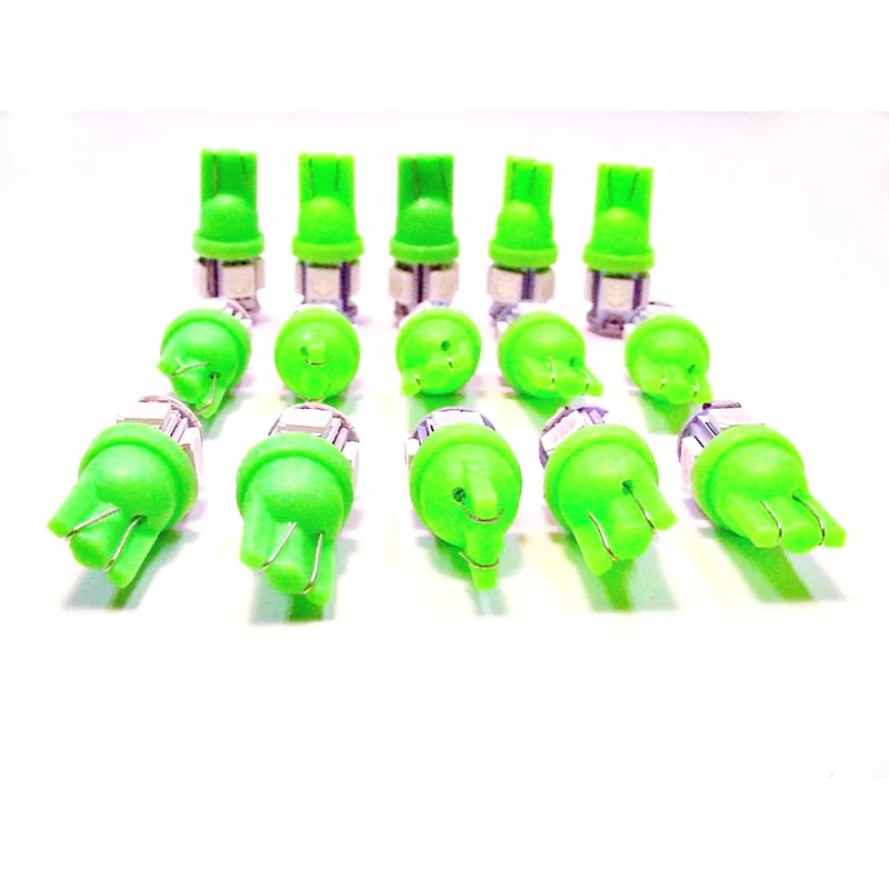 Lumiglow 15 BRIGHT Green 5 LEDs 12V Side Marker License