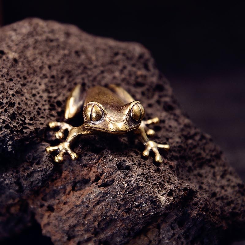 2PCS Brass Ornament, Frog Desk Crafts | Home Decor Exquisite