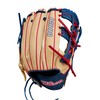 WILSON 2024 A1000 1912 12” Infield Baseball Glove - Blonde/Navy/Red,