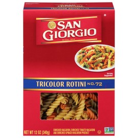 San Giorgio, Tricolor Rotini No. 72, 12 Ounce