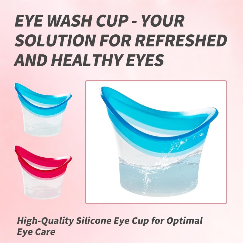 BRBASAP Eye Wash Cup 4Pack Eye Wash Kit Bath Kit