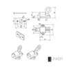 JUNKER Self-Closing Door Bolt (45 x 44 x 51.5 mm)