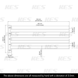 KES Bathroom Towel Rack, 19.5" Swivel Towel Bar, 4-Arm Towel Holder for Bathroom Wall, SUS304 Stainless Steel Brushed Finish, A2104S4L50-2