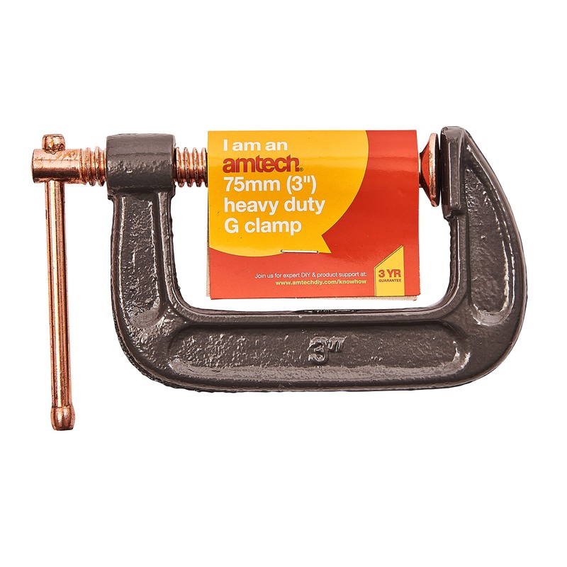 Amtech W5700 75mm (3") Heavy Duty G-clamp