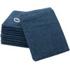 ZOLLNER 10er Set Waschhandschuhe, Waschlappen, 16x21 cm, Baumwolle, Marine