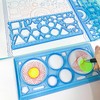 DELUXEFOX Ruler Template Stencil Sheet (Set of 7) Spirograph Ruler