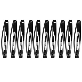 FRCOLOR 60pcs Metal Snap Clips Women Water Drop Hair Clips Hair Side Clips Black Hair Clips Snap Hair Accessories for Women Girls