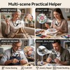 Neck Wear Magnifying Glass with Light, Hands Free Rechargeable LED