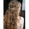 JONKY Silver Bridal Hair Vine Wedding Rhinestone Head Piece Bride