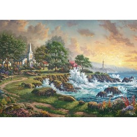 Schmidt Spiele 58628 Jigsaw Puzzle by the Sea Thomas Kinkade 1000 Pieces