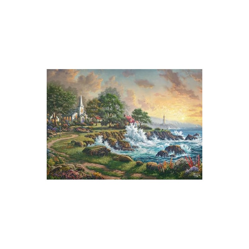 Schmidt Spiele 58628 Jigsaw Puzzle by the Sea Thomas Kinkade