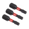 Sealey 3pc 25mm TRX-Star* T20 Impact Power Tool Bit Set