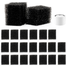 Qzbhct Pet Replacement Pre Filter Sponges for PET Cat Water Fountains E versweet 3 Pro/Solo 2/Solo SE Foam Filter Dog Drinking Water Sponge Foam Filters for Pet Dog Cat Fountain (24)