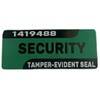 Green Security Labels X 100. Tamper Evident Stickers Seals with