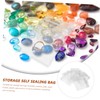 IWOWHERO Portable Ring Storage Pouches 100 Pack PVC Jewelry Bags