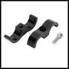 Hihaha 4pcs Black AN10 19mm Car Hose Separator Clamp Adapter